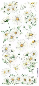 Violette Aufkleber Gänseblümchen Frühling Blumen Handwerk Planer Versorgung Sammelalbum - Bild 1 von 1