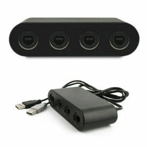 GameCube Controller Adapter 4 Port For Nintendo Switch Wii U & PC USB NEW TURBO - Picture 1 of 5