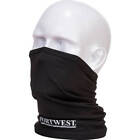 Portwest Anti Microbial Multiway Scarf Black One Size