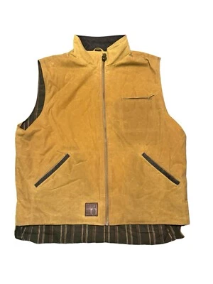 Outback Trading Company Canvas Sawbuck Oilskin Waxed Vest Jacket XXL - Image 1 of 4