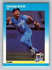 1987 Fleer George Brett #366 - Kansas City Royals