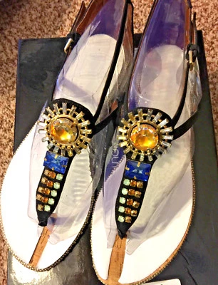 BOUTIQUE 9 Sandalias Mixitup Cristal Embellecido Estrás 7.5 Negras NUEVAS Foto 1 de 4