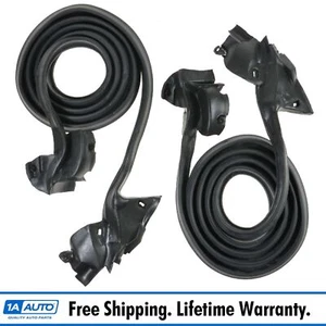 Front Door Weatherstrip Seal Pair Set of 2 for Malibu Regal 442 Cutlass Grand Am - Picture 1 of 2