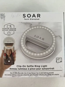 SOAR Tech Elevated Clip-On Selfie Ring Light 2x AAA batteries incl - NWB $29.99 - Picture 1 of 12