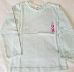 NWT Gymboree Girls Top Size M 4 Years Mint Green L/S Round Neck Ribbon Trim - Picture 1 of 6