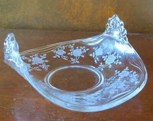 Fostoria Willowmere #333 Etch Clear Bonbon Tray/Dish - Picture 1 of 5