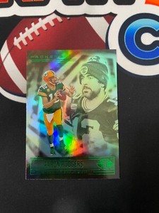 AARON ROGERS 2021 Panini Illusions #1 Green Emerald GREEN BAY PACKERS