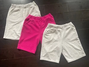 Children's Place - Lot of Three Pairs of Shorts - Grey & Pink - Size XXL (16) - Picture 1 of 5