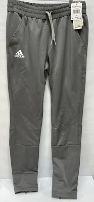 Adidas Pantalones de Vellón Gris Equipo Pierna Cónica Forrada Cremallera Tobillo Para Hombre Talla 2XL NUEVOS CON ETIQUETAS Foto 1 de 4