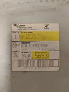 Hoffman A1287JFG Contenitore non metallico 12" x 8" x 7" Doppio Chiusura (r23) - Foto 1 di 2