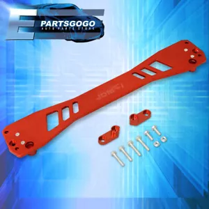 For 96-00 Honda Civic EX SI EK9 EM1 Rear Suspension Subframe Tie Brace Bar Red - Picture 1 of 3