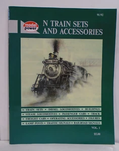 RARE MODEL POWER N TRAIN SETS & ACCESSORIES 1991/92 CATALOG - Picture 1 of 21