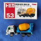 1990S Tomy Tomica China, #53 Nissan Diesel Mixer Car, Die-Cast Model. Boxed