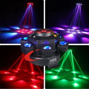 Latest Six-Arm Effect RGBW Stage Lights Disco Laser Strobe Bee Eye DJ Lights - Picture 1 of 11