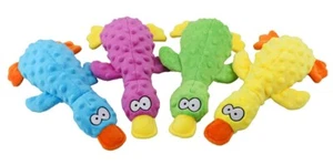 Juguete de peluche para perro pato con chirrido y arruga 10" ideal para perros pequeños y medianos - Imagen 1 de 13