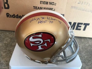 San Francisco 49ers Hugh McElhenny signed Mini Helmet  W/COA  - Picture 1 of 1