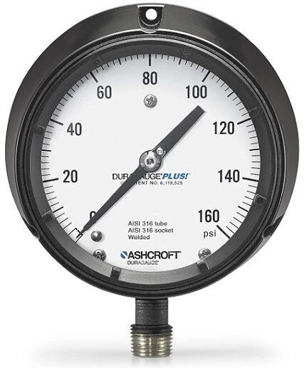 Ashcroft 451279SS04L600#, 1/2", 600 PSI, NEMA 4X, manómetro ajustable, 1 pieza Foto 1 de 1