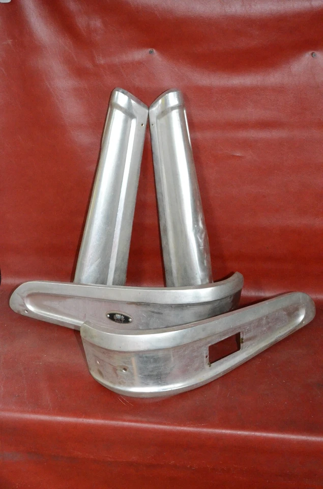 Buick 1958 especial asiento de banco eléctrico delantero cubiertas laterales de aluminio juego de molduras Foto 1 de 4