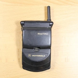 Vintage Motorola StarTAC Black Cell Phone Untested #112 - Afbeelding 1 van 4