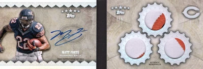 2012 Topps Five Star Veteran Autographed Triple Jersey Rainbow Matt Forte 1/5! - Image 1 of 2