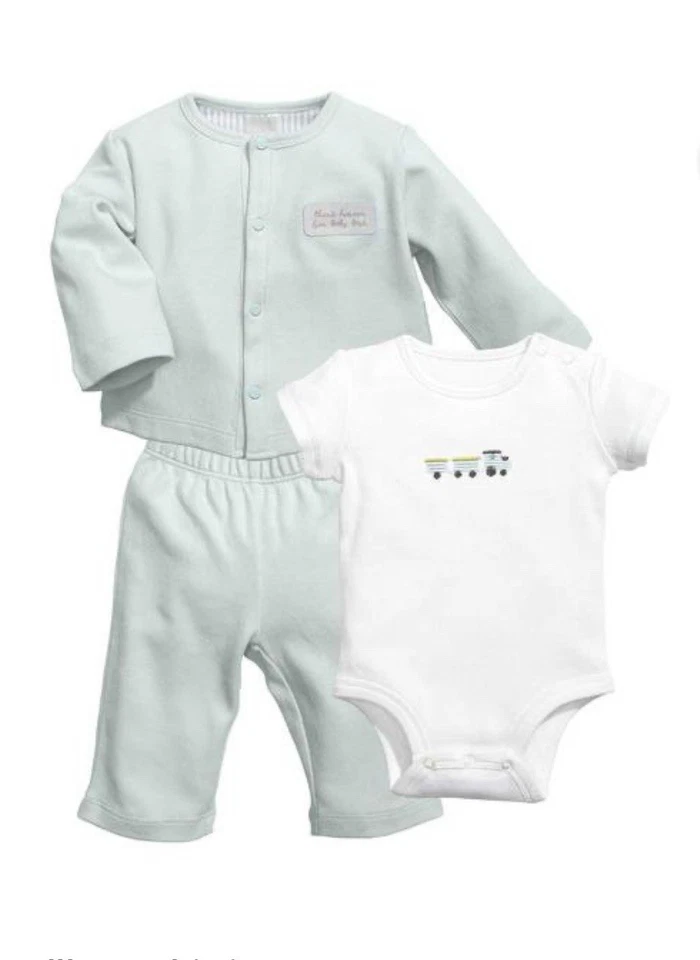 Комплект боди/кардигана/брюк с пельменями Heaven Sent размер 0-3 месяца - Изображение 1 из 1