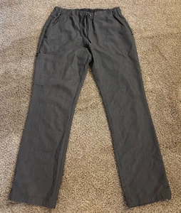 Beyond Scrubs Happiness Women’s Rosie Drawstring Cargo Pants Regular Small Gray - Picture 1 of 5