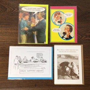4 Father’s Day Greeting Cards For DAD - Assorted Lot - Funny Humor Jokes - Picture 1 of 1