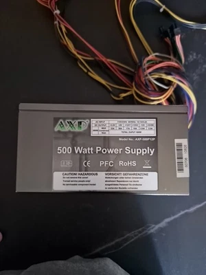 Alimentatore Power Supply Axp  500 watt Real Power Alto Wattaggio - Immagine 1 di 3