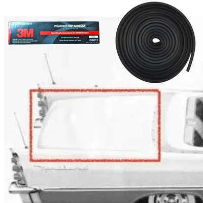 1957-1959 Dodge Plymouth Desoto Rear Trunk Weatherstrip Kit With 3M Adhesive - Image 1 of 4