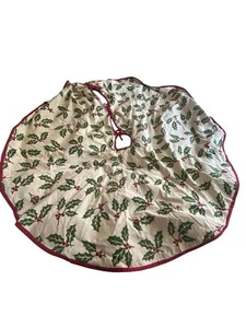 Well Dressed Home Holiday Holly Berry Weihnachtsbaum Rock Full 50" off white - Bild 1 von 7