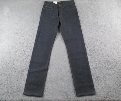 Lee Jeans Mens 30x34 Blue Raw Selvedge Denim Heritage Indigo Stretch - Image 1 of 4