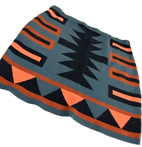 Rachel Roy women's Skirt, Size L, multicolor stretch tribal / boho mini - Picture 1 of 7