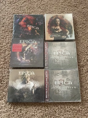 Epica CD Lot 6 Sealed + 2 Japan Attack on Titan Editions RARE Symphonic Metal - Image 1 of 4