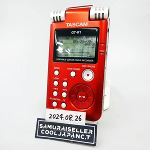 TASCAM GT-R1 Red Portable Guitar Bass Recorder from Japan Used - Picture 1 of 15