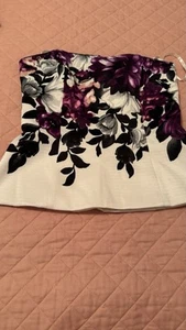 White House Black Market Strapless Bustier Corset Top Women's Size 00 - Picture 1 of 5