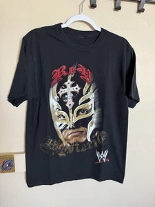 Vintage Rey Mysterio Big Face Print WWE Wrestling Shirt Size Large - Bild 1 von 6