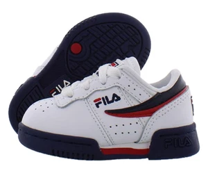 Fila Original Fitness Baby Jungen Schuhe Größe 10, Farbe: Weiß/Marine - Bild 1 von 3
