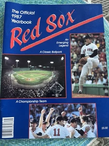 1987 Boston Red Sox Official Yearbook Clemens - Bild 1 von 2