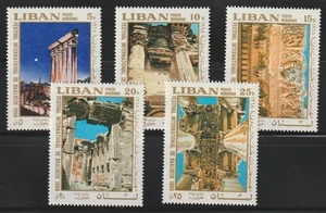 Libanon 1968 Sc # C 568-72 Tempel VLH OG - Bild 1 von 1