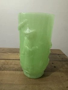 Vintage Vase 20er/30er Jahre Fenton Jadeit chinesischer Stil, selten Fenton - Bild 1 von 15