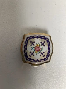 Pastillero Stratton vintage con decoración floral  - Imagen 1 de 5