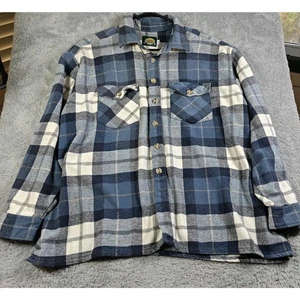 CABELAS Herren Flanellhemd mit Knopfleiste Outdoor Gear Größe 2XL Regular kariert blau - Bild 1 von 5