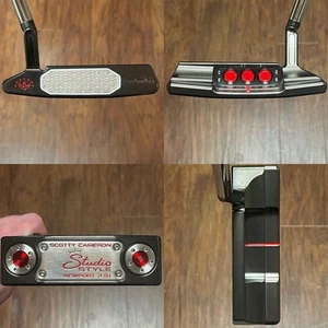 Scotty Cameron Studio Style Newport 2.5 Putter - LH - New - Xtreme Dark - RED - Picture 1 of 11