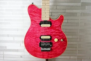 Sterling AX40 AX-40 by Ernie Ball Music Man Axis Electric Guitar Trans Pink Top - Picture 1 of 15