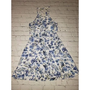 Speechless Jr's Size 0 White & Blue Floral Dress - Picture 1 of 9