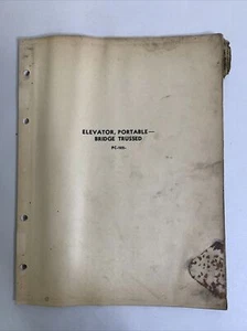 1953 John Deere Parts Catalog PC-102 Bridge Trussed Portable Elevator - Picture 1 of 6