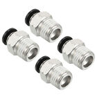 4 Pcs 1/4 Inch OD Tube to 1/4 Inch NPT Male Thread Push to Connect Air Fittings