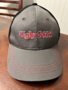 Ugly Stik Hat Gray Ugly Stick Adjustable Hat Adjustable Gray Ball Hat Cap - Picture 1 of 6