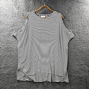Witchery Womens Tunic Top Size L White Black Stripe Stretch Knit Cold Shoulder - Picture 1 of 13