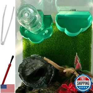 Jumping Spider Water Dispenser, Magnetic Hanging Feeder Dish with Cleaning Br - Picture 1 of 5